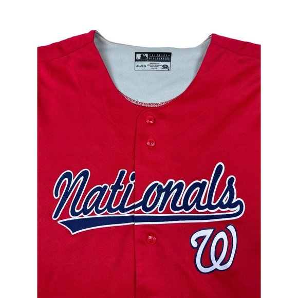 Washington Nationals Red Baseball Jersey Size XL - Picture 3 of 8